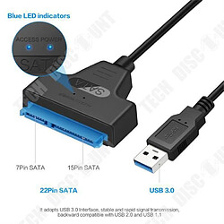 Tech Discount TD® Adaptateur convertisseur trés rapide pilote cable alimentation externe transferts de base de donnée USB SSD cable bone vitesse