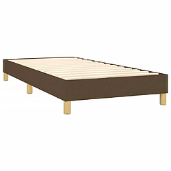 Acheter Maison Chic Lit adulte- Lit + matelas,Sommier à lattes de lit avec matelas Marron foncé 80x200 cm -GKD95848