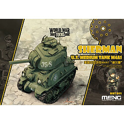 Meng Maquette Char : World War Toons : Sherman US Medium Tank M4A1