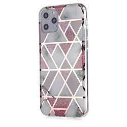 Coque en TPU motif marbre or rose imd blanc/rose pour votre Apple iPhone 11 Pro 5.8 pouces