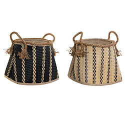 Panier DKD Home Decor Fibre (31 x 31 x 28 cm) (2 Unités)