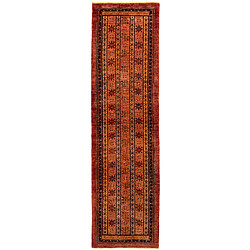 Vidal Tapis de couloir en laine 302x83 orange Kashkuli