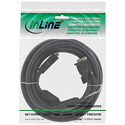 Avis Rallonge DVI-D, InLine®, Dual Link 24+1 mâle sur 24+1 Bu, 5m