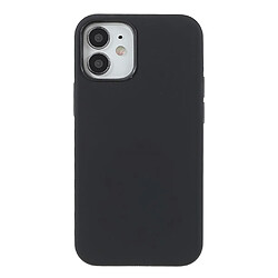 Coque en silicone unie noir pour votre Apple iPhone 12 mini 5.4 pouces