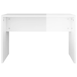 Avis Helloshop26 Coiffeuse table de maquillage design meuble mobilier de chambre blanc brillant 74,5 x 40 x 141 cm 02_0006404