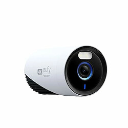 eufy Security eufyCam E330 (Pro) caméra de sécurité extérieure, résolution 4K, Enregistrement 24h/24 7j/7, Plug-in, Wi-FI amélioré, Reconnaissance faciale AI, sans Frais, HomeBase 3 requis