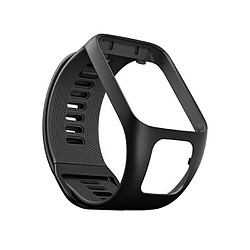 Bracelet de remplacement en Silicone compatible pour TomTom Runner 3 Cardio + Music Noir