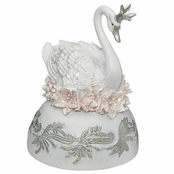 Paris Prix Cygne Musical Légende d'Hiver 14cm Blanc & Argent