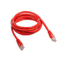 Câble Réseau Rj45 Equipé Cat.6 Rouge 1M