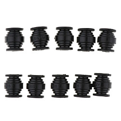 10pcs PTZ AV balles amortisseur en caoutchouc anti-vibrations pour FPV RC Quadcopter noir