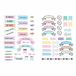 Artemio 2 planches de décalcomanies pour planner - Etiquettes & bannières