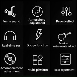 Table De Mixage Universelle Pour Téléphone Et Ordinateur Avec Effets Sonores YONIS pas cher