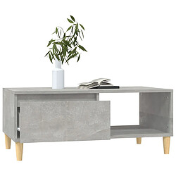 Acheter Maison Chic Table basse,Table Console Table d'appoint, Table pour salon Gris béton 90x50x36,5 cm Bois d'ingénierie -MN19074