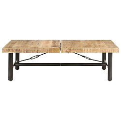 Maison Chic Table basse,Table Console Table d'appoint, Table pour salon 142x90x42 cm Bois de manguier massif -MN80005