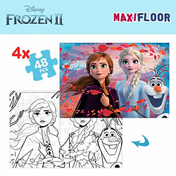 Puzzle Enfant Frozen Double face 4 en 1 48 Pièces 35 x 1,5 x 25 cm (6 Unités)