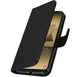 Avizar Housse Samsung Galaxy A20e Étui Porte-cartes Fonction Support noir