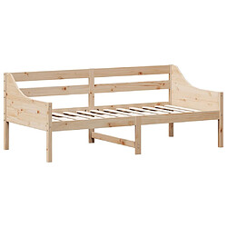 Vidaxl Lit de jour 90x190 cm Bois de pin massif