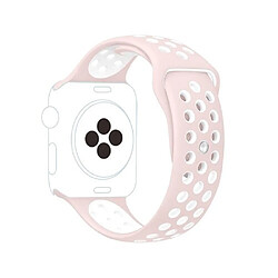 NIS Bracelet Sport Compatible avec Huawei Watch 4 Pro Space Edition - Rose / Blanc