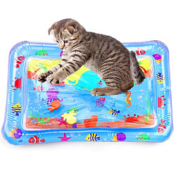 Tapis de jeu sensoriel d'eau pour chats, jouets pour chats pour chats d'intérieur qui s'ennuient, tapis de capteur d'eau innovant pour chats pour un jeu personnel sans fin -GSLAAS