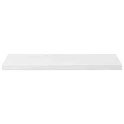 Acheter Maison Chic Lot de 2 Étagère murale flottante,Etagère de rangement Blanc brillant 90x23,5x3,8cm MDF -MN56432