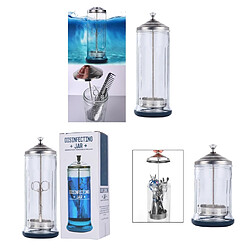 Salon Barber Disinfection Jar Container Sterilizer Jar Cup Bottle Large+Salon Barber Disinfection Jar Container Sterilizer Jar Cup Bottle Small