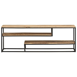 Maison Chic Meuble TV scandinave - Banc TV pour salon 130x30x45 cm Bois de manguier brut -MN47910