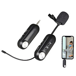 Universal Microphone sans fil clip collier cravate microphone portable microphone microphone pour l'enregistrement de l'appareil photo | Microphone