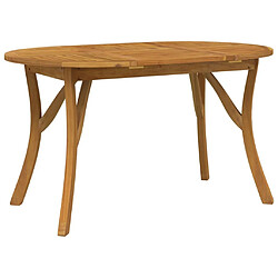 Maison Chic Table de jardin | Table d'extérieur 150x90x75 cm Bois d'acacia solide -GKD17152