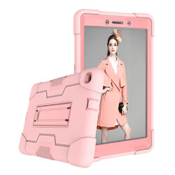 Coque en TPU hybride anti-choc avec béquille rose pour votre Samsung Galaxy Tab A 8.0 Wi-Fi (2019)/Tab A 8.0 LTE (2019)