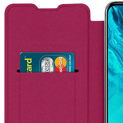 Avizar Étui Honor 9X Lite Portefeuille Clapet Porte-carte Rose pas cher