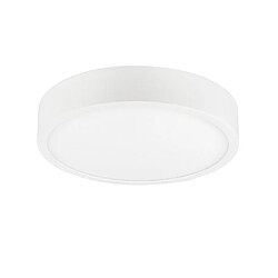 Inspired LED 22,5 cm rond, Downlight monté en surface, 24W, 3000K, 2040lm, blanc mat, acrylique givré