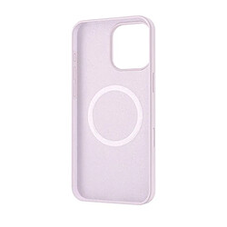 MW Coque pour iPhone 16 Pro MagSafe Silicone Oléophobe et Anti-rayures Violet clair