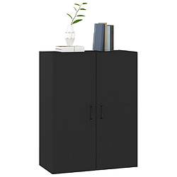 Avis vidaXL Armoire suspendue Noir 69,5x34x90 cm Bois d'ingénierie