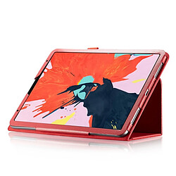 Acheter Wewoo Housse Étui Coque en cuir à rabat horizontal Texture Litchi pour iPad Pro 11 pouces 2018avec support et fonction Veille / Réveil Rouge