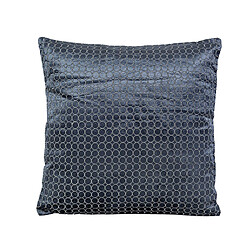 Coussin Romimex Bleu foncé Velours 45 x 10 x 45 cm Broderie