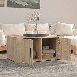 Avis Maison Chic Table basse,Table Console Table d'appoint, Table pour salon Chêne sonoma 80x50x36 cm Bois d'ingénierie -MN74332