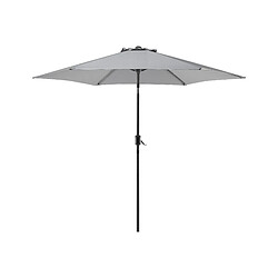 Beliani Parasol de jardin gris foncé d 270 cm VARESE