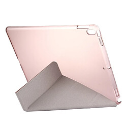 Acheter Wewoo Coque or rose pour iPad Pro 10.5 pouces Silk Texture Horizontal déformation flip étui en cuir avec 4 pliage titulaire et sommeil / réveil