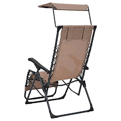 Avis vidaXL Chaises pliables de terrasse lot de 2 Textilène Taupe