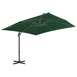 Avis Maison Chic Parasol Jardin | Parasol avec base portable Vert - GKD75128