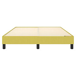 Acheter vidaXL Cadre de lit sans matelas vert 140x190 cm tissu