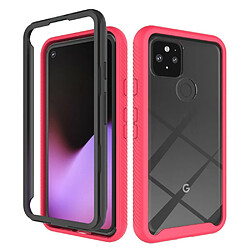 Coque en TPU hybride antichoc noir/rouge pour votre Google Pixel 5