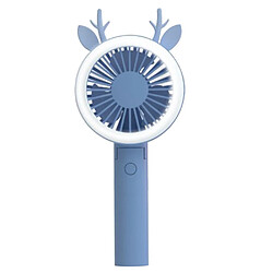 JJBRDZ - Ventilateur Rechargeable Refroidisseur d'air Actionné à la Main USB Ventilateur de Bureau à Domicile Portable de Couleur Unie