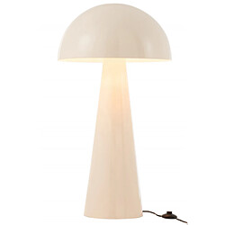 Avis Dansmamaison Lampe Champignon Metal Brillant Blanc Extra Large