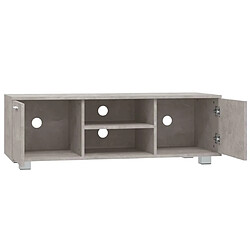 Acheter vidaXL Meuble TV Gris béton 120x40,5x35 cm Bois d'ingénierie