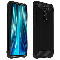 Avizar Coque Xiaomi Redmi Note 8 Pro Protection Bi-matière Antichutes (1,80m) noir