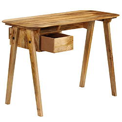 vidaXL Bureau 110 x 50 x 76 cm Bois de manguier massif