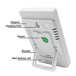 Acheter Wewoo Thermomètre CX-201A LCD Station météo numérique Hygromètre Indicateur d'humidité de la température extérieure intérieure avec capteur