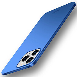 Mofi Coque en TPU surface de finition givrée bleu pour votre Apple iPhone 13 Pro 6.1 pouces