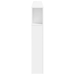 Acheter Maison Chic Tête de lit moderne à LED lumineuse pour chambre - Décoration de lit blanc 200x18,5x103,5 cm bois d'ingénierie -MN79505